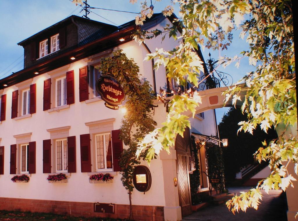 Gaestehaus Hebinger Am Schlosspark Deidesheim Exterior foto
